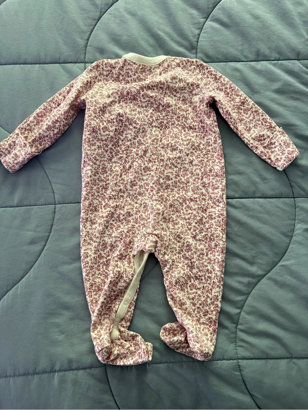 Ralph Lauren Fox Floral Footed One-Piece
